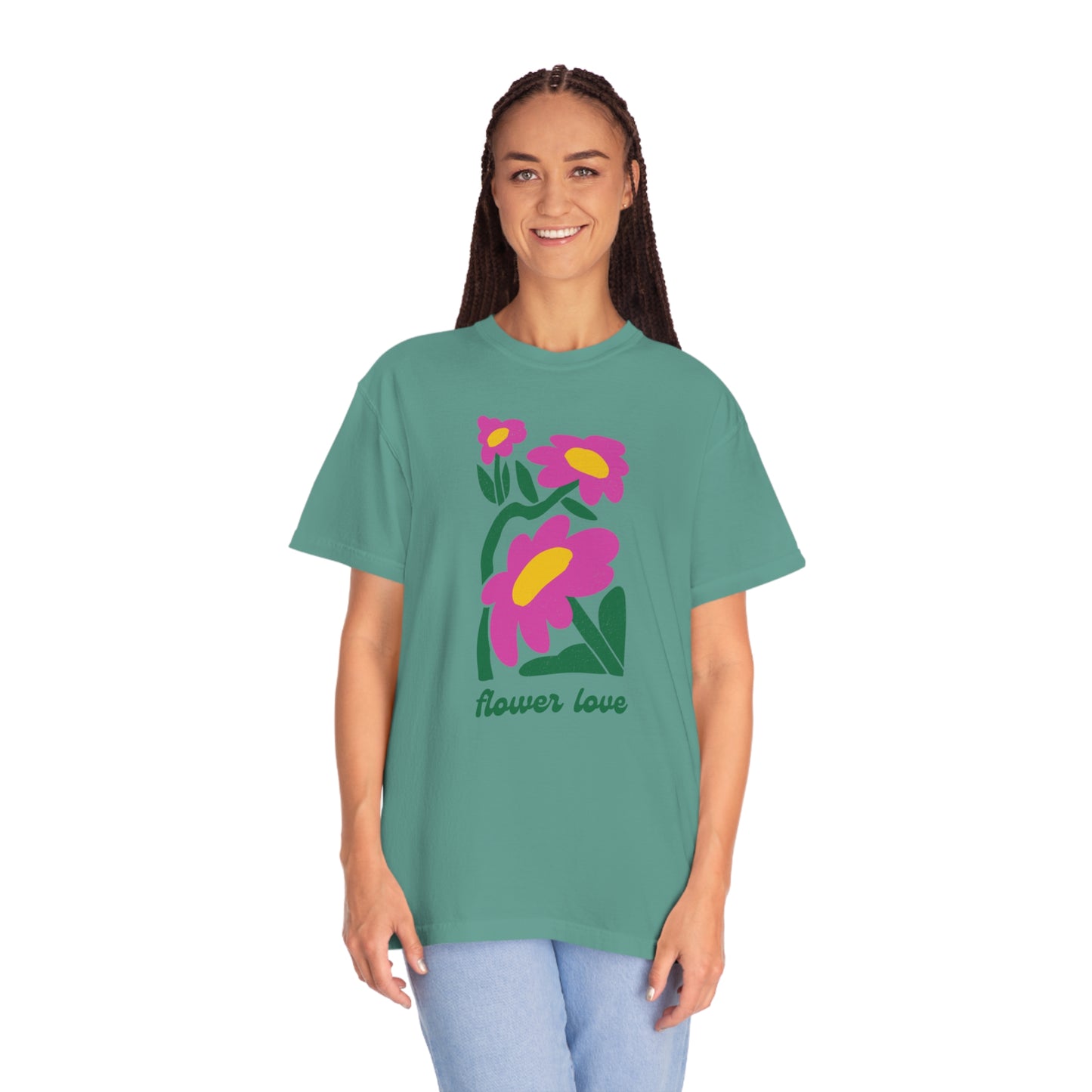 Flower Love Comfort Colors Tee