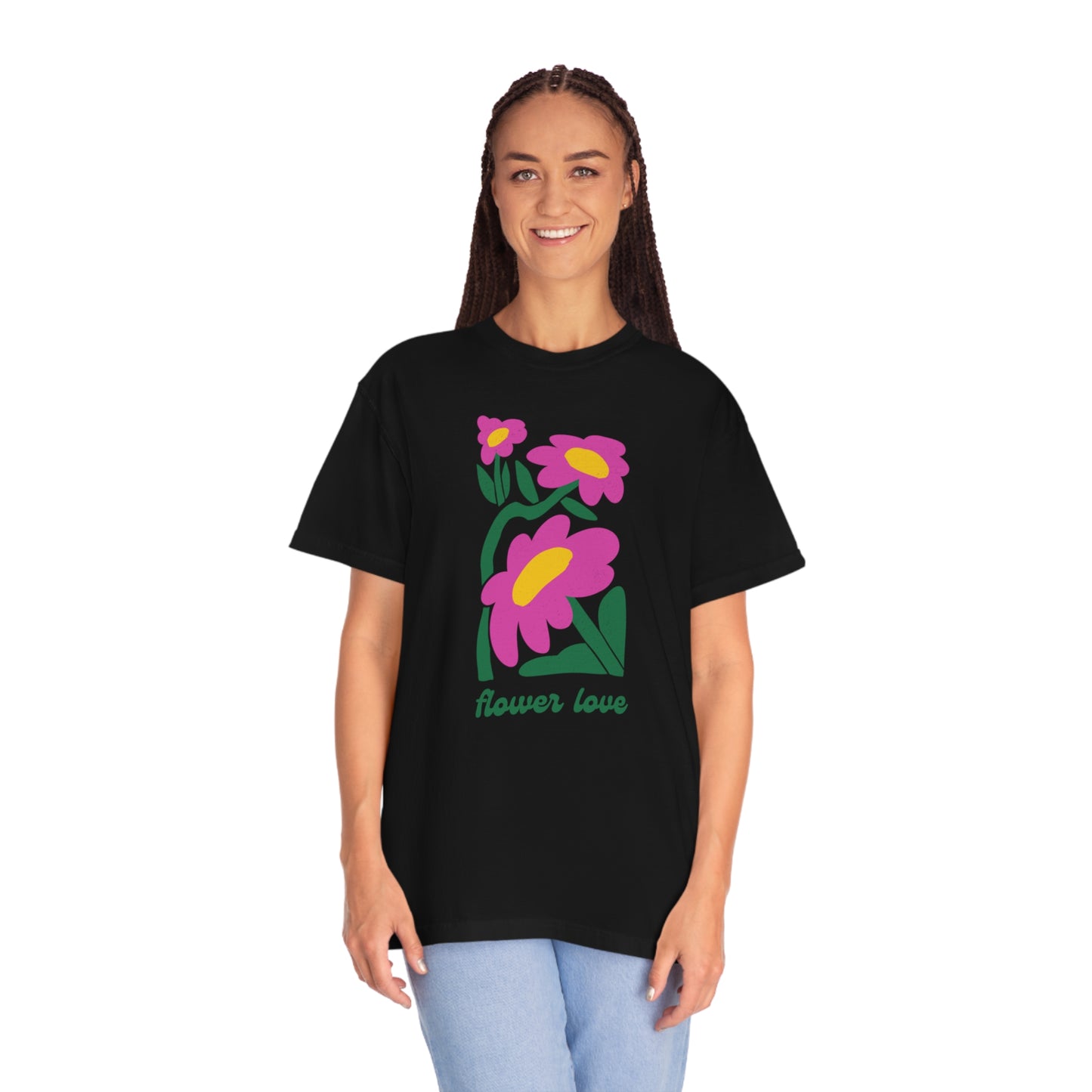 Flower Love Comfort Colors Tee