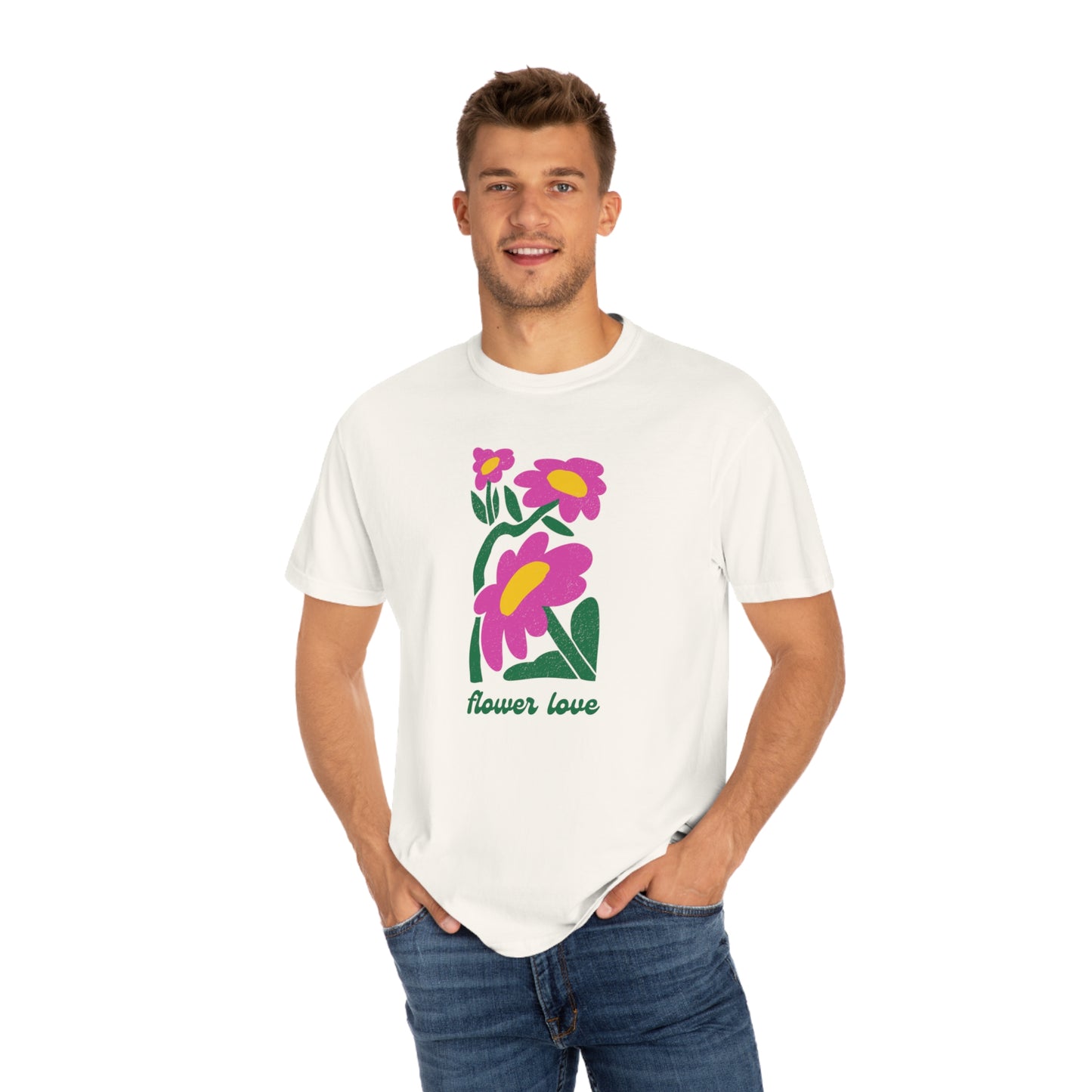 Flower Love Comfort Colors Tee