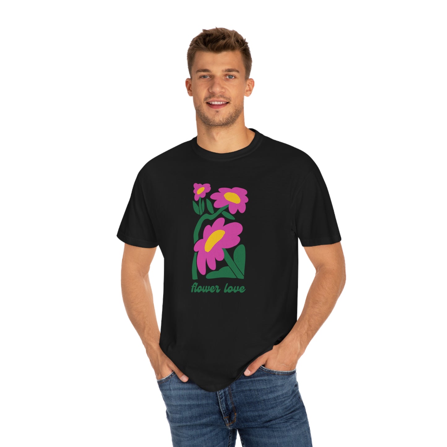 Flower Love Comfort Colors Tee