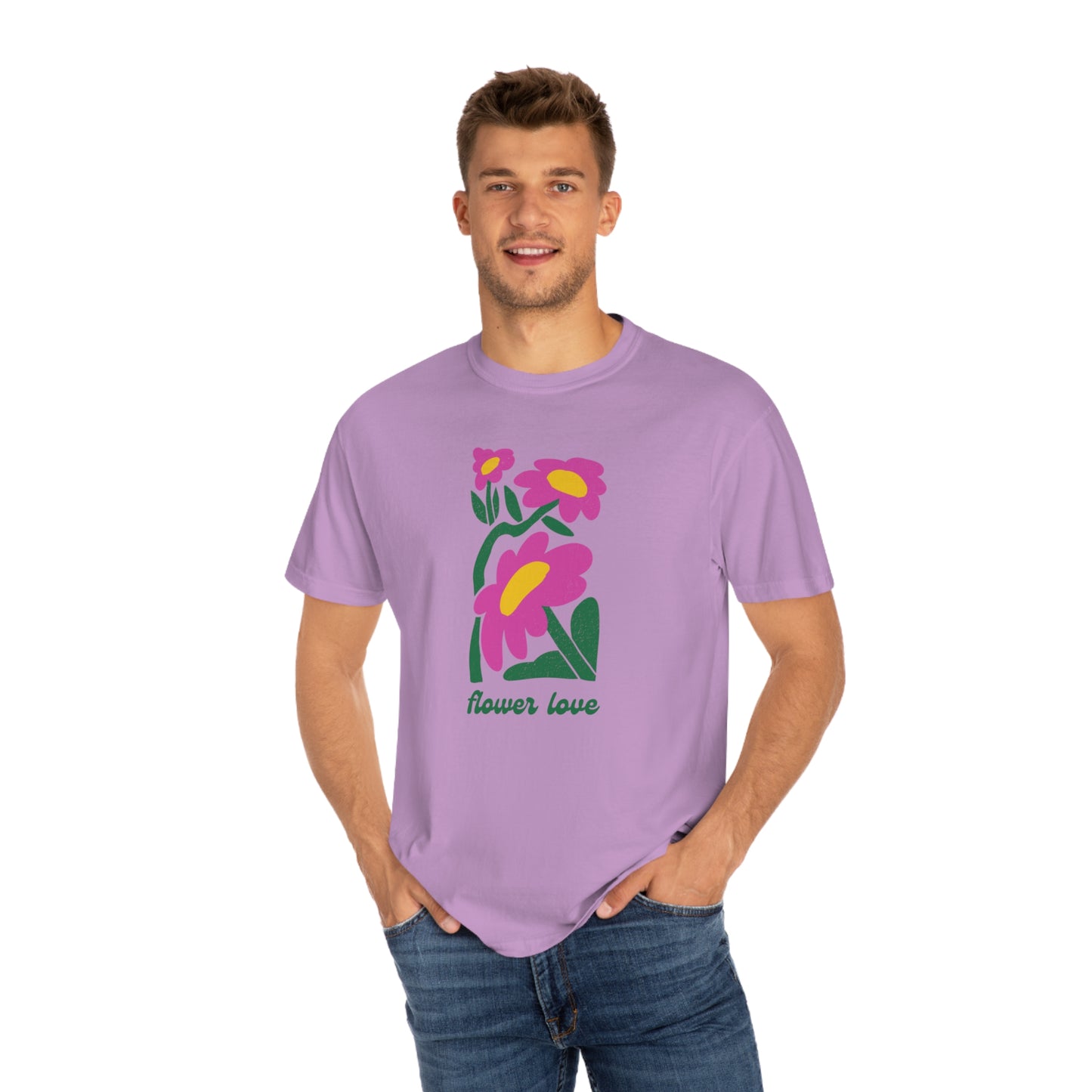 Flower Love Comfort Colors Tee