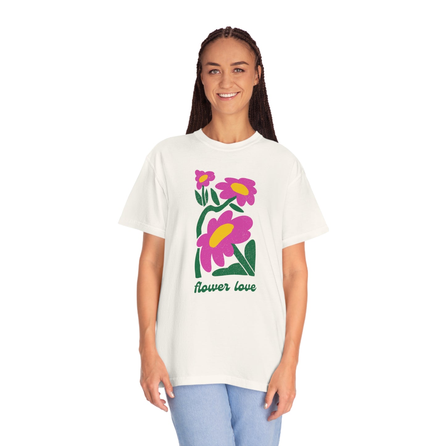 Flower Love Comfort Colors Tee