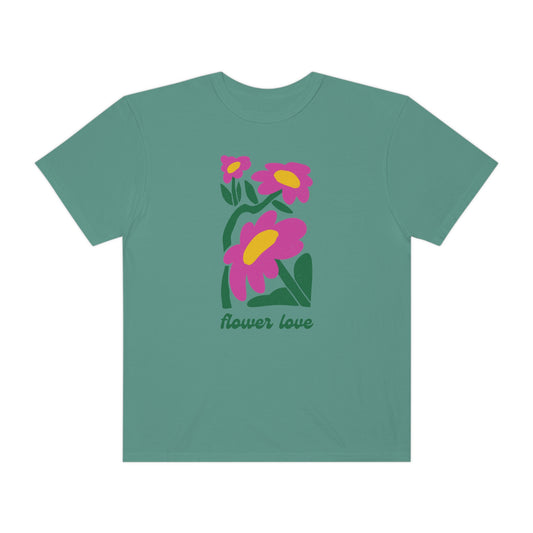 Flower Love Comfort Colors Tee