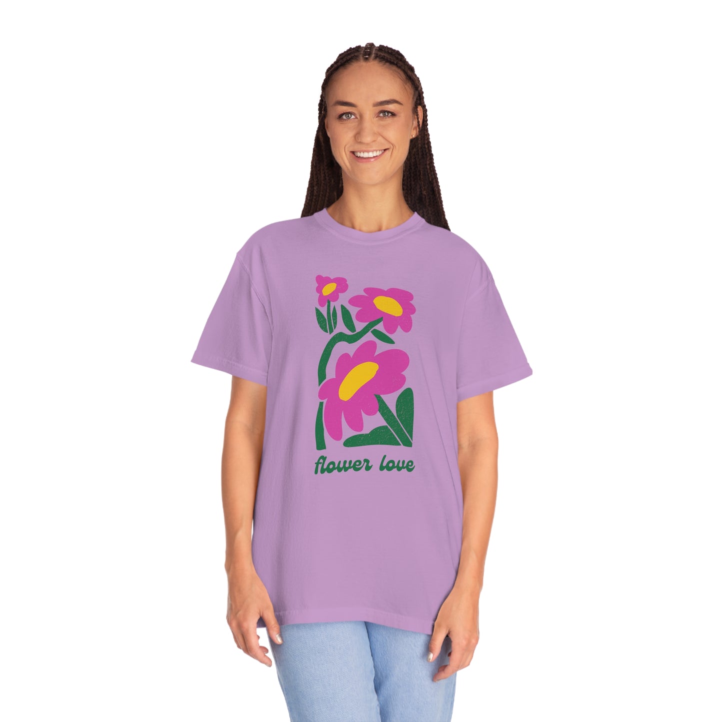 Flower Love Comfort Colors Tee