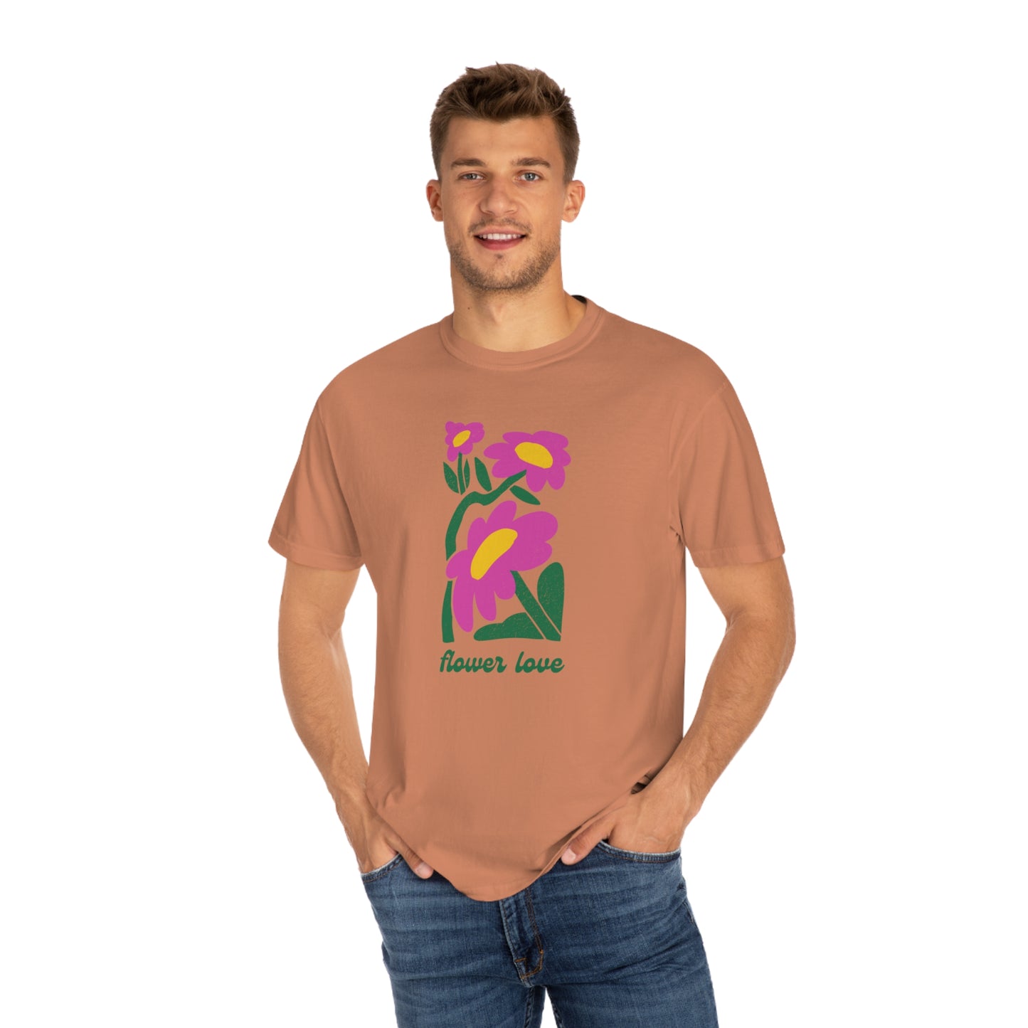 Flower Love Comfort Colors Tee